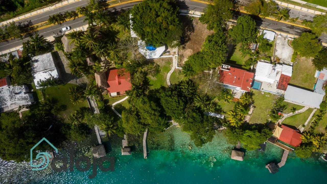 Villa Xtohil With Private Access To The Magic 7 Colors Lagoon 巴卡拉尔 外观 照片