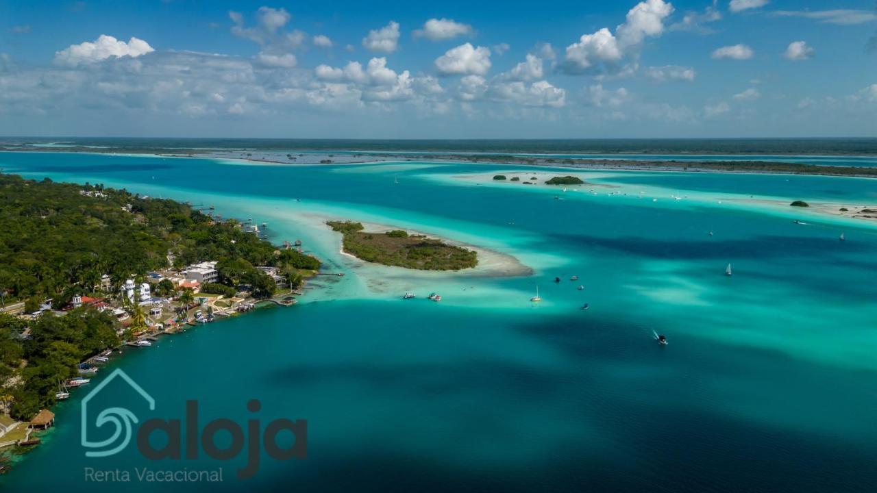Villa Xtohil With Private Access To The Magic 7 Colors Lagoon 巴卡拉尔 外观 照片