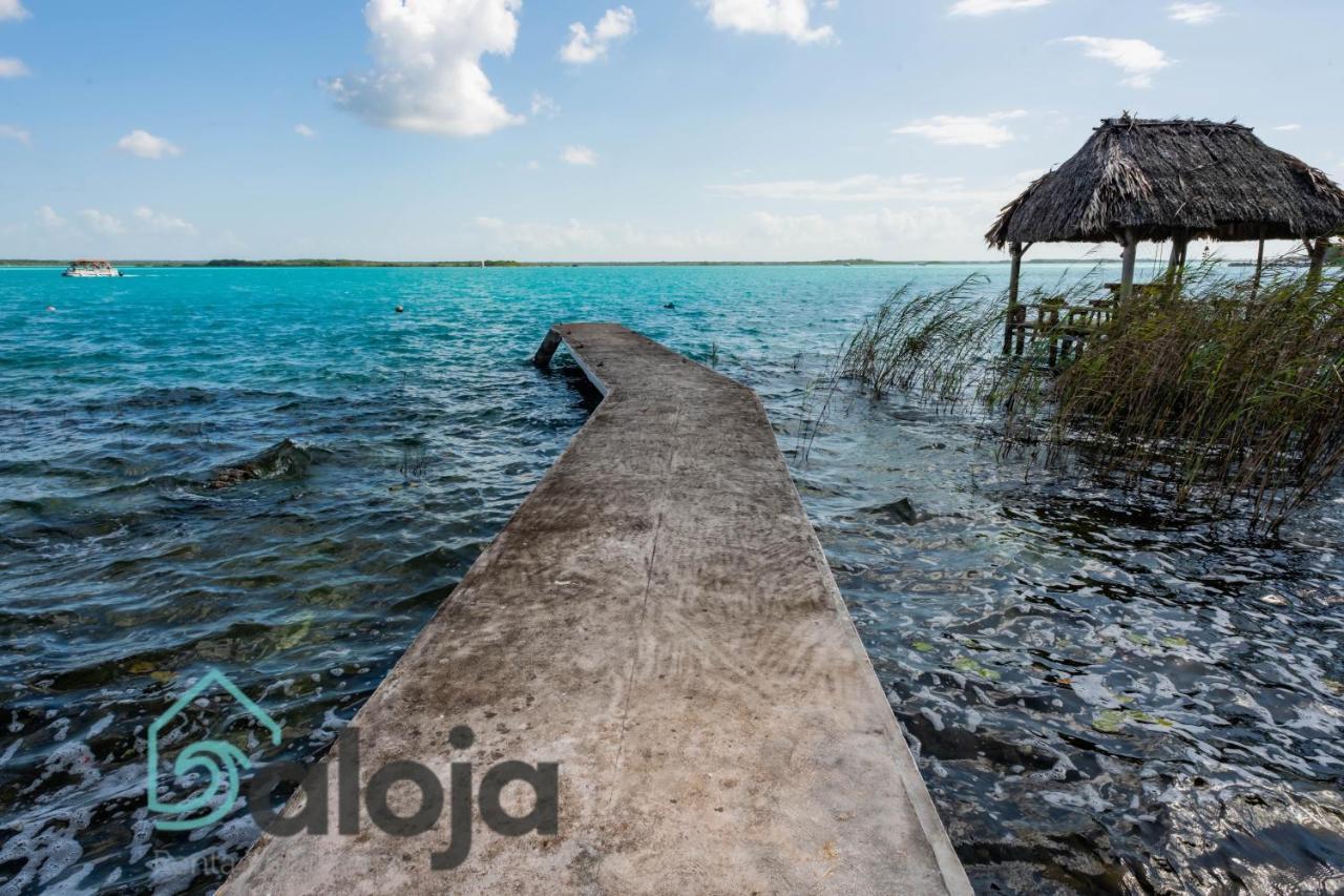 Villa Xtohil With Private Access To The Magic 7 Colors Lagoon 巴卡拉尔 外观 照片