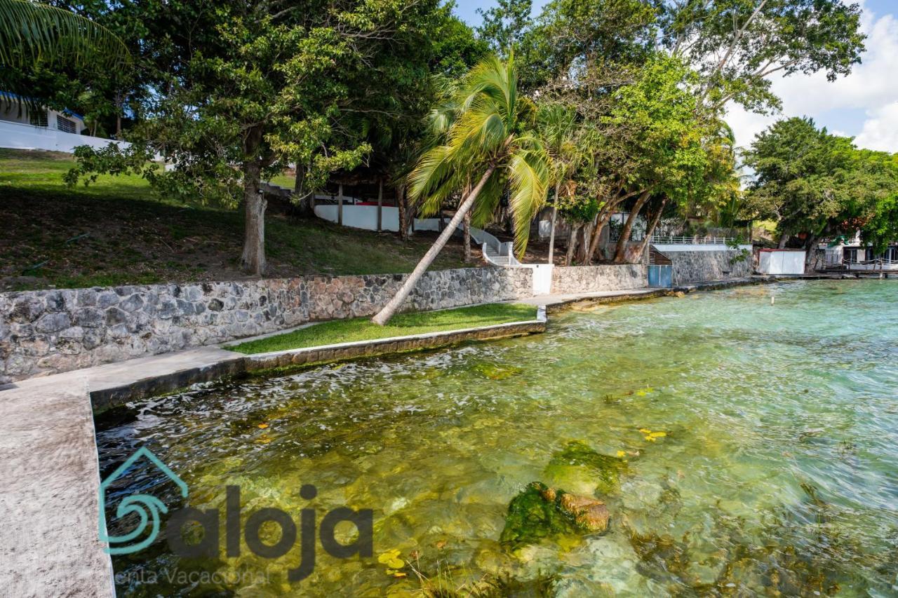 Villa Xtohil With Private Access To The Magic 7 Colors Lagoon 巴卡拉尔 外观 照片