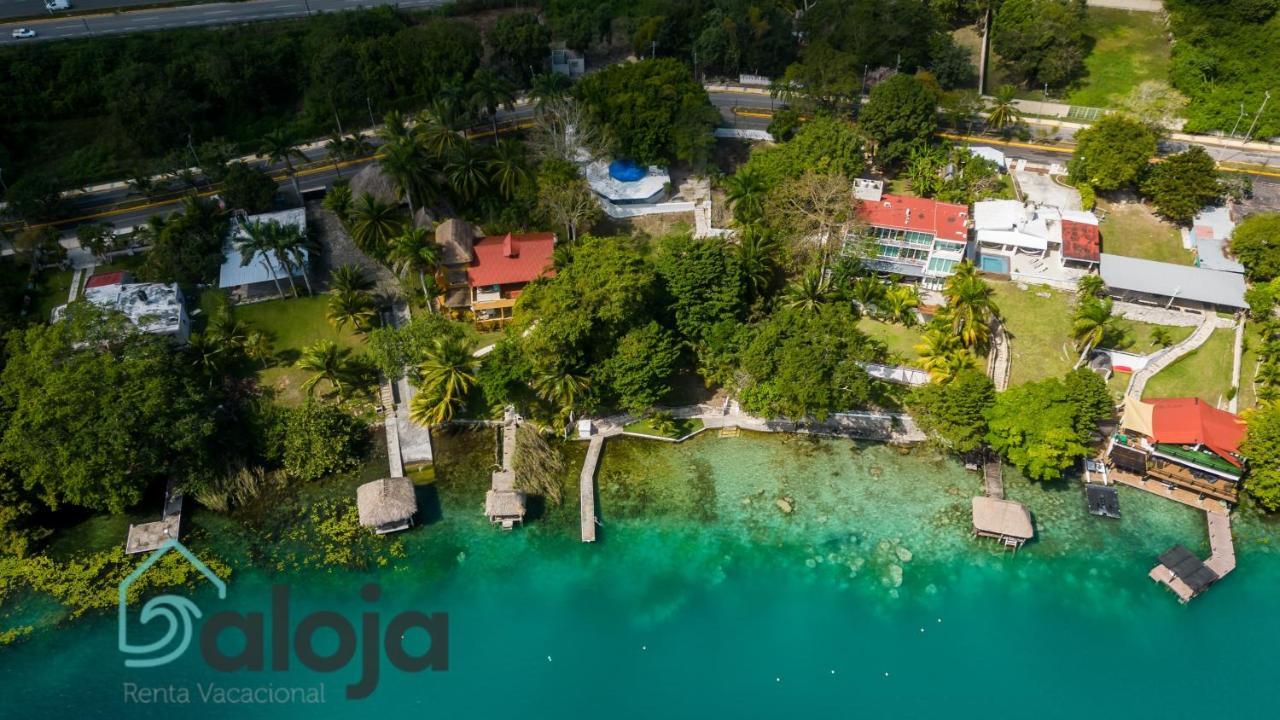 Villa Xtohil With Private Access To The Magic 7 Colors Lagoon 巴卡拉尔 外观 照片