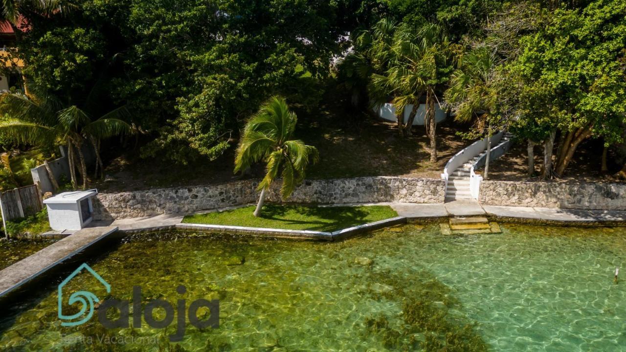 Villa Xtohil With Private Access To The Magic 7 Colors Lagoon 巴卡拉尔 外观 照片