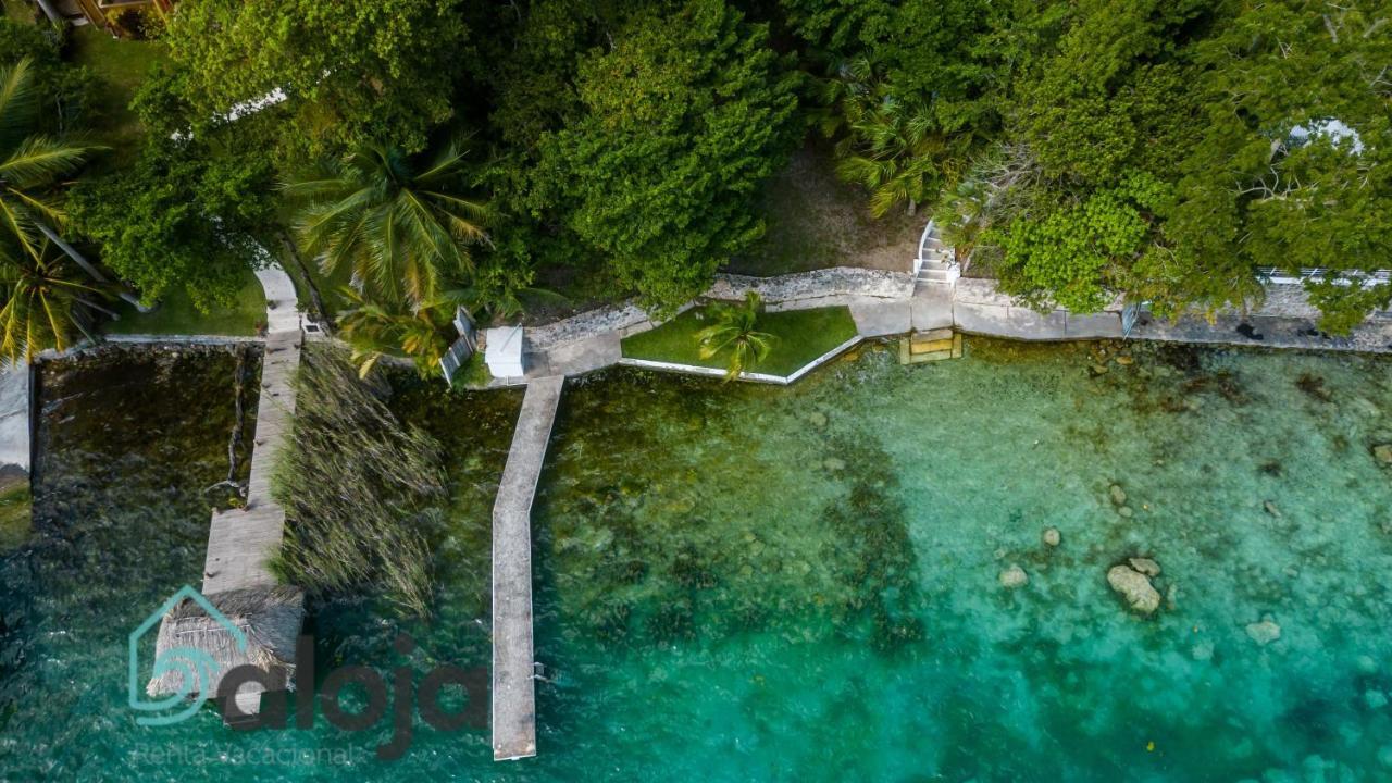 Villa Xtohil With Private Access To The Magic 7 Colors Lagoon 巴卡拉尔 外观 照片