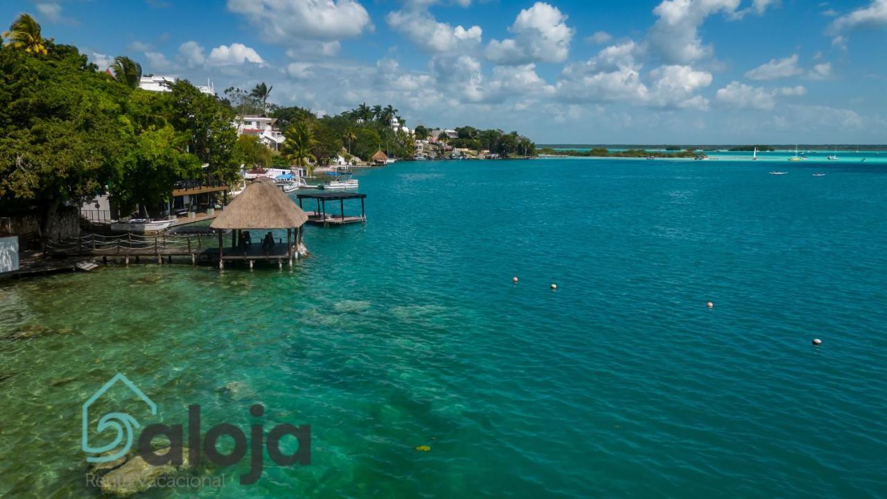 Villa Xtohil With Private Access To The Magic 7 Colors Lagoon 巴卡拉尔 外观 照片