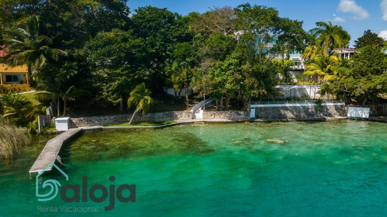 Villa Xtohil With Private Access To The Magic 7 Colors Lagoon 巴卡拉尔 外观 照片