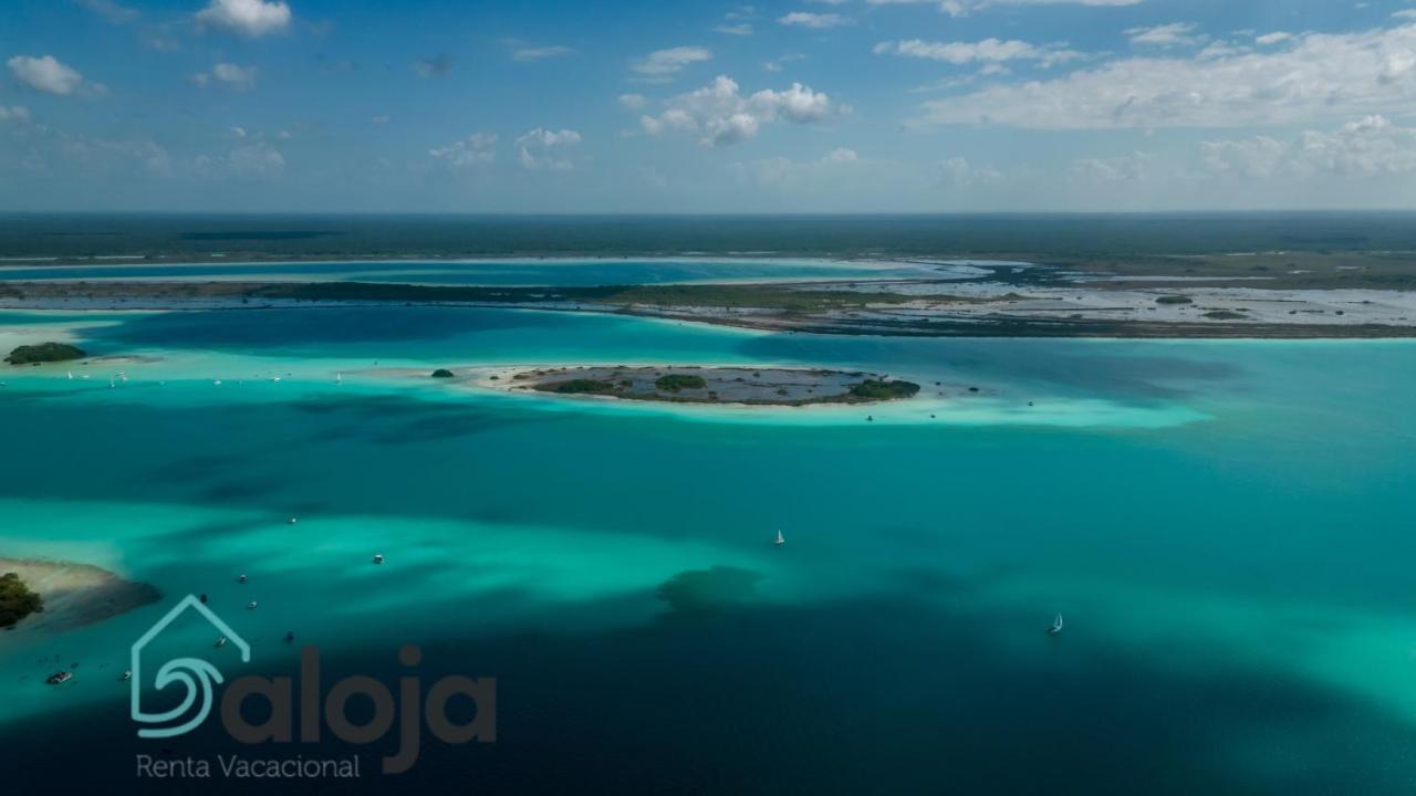 Villa Xtohil With Private Access To The Magic 7 Colors Lagoon 巴卡拉尔 外观 照片